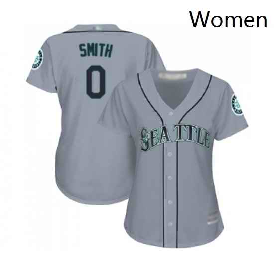 Womens Seattle Mariners 0 Mallex Smith Replica Grey Road Cool Base Baseball Jersey